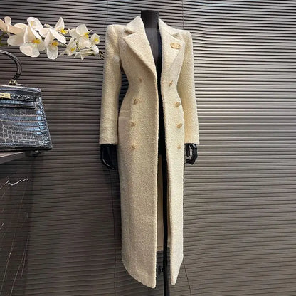 Retro Woolen Double-Breasted Coat