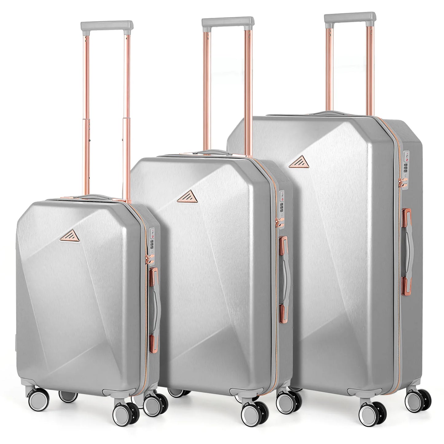 ABS 3-Piece Travel Luggage Set