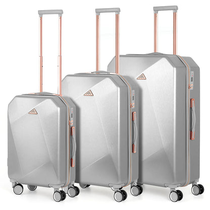 ABS 3-Piece Travel Luggage Set