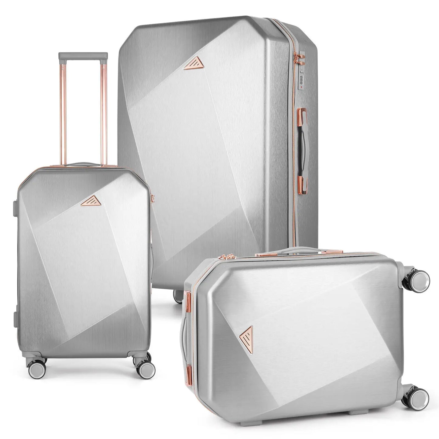 ABS 3-Piece Travel Luggage Set