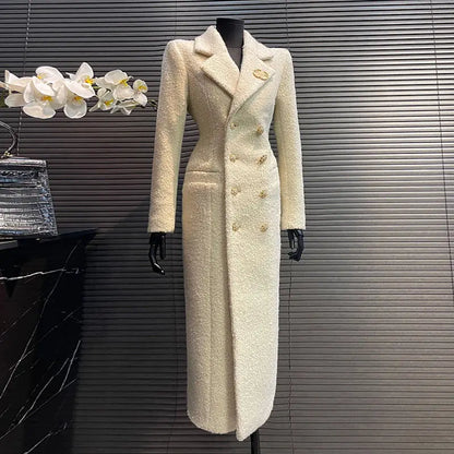 Retro Woolen Double-Breasted Coat