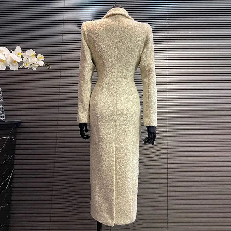 Retro Woolen Double-Breasted Coat