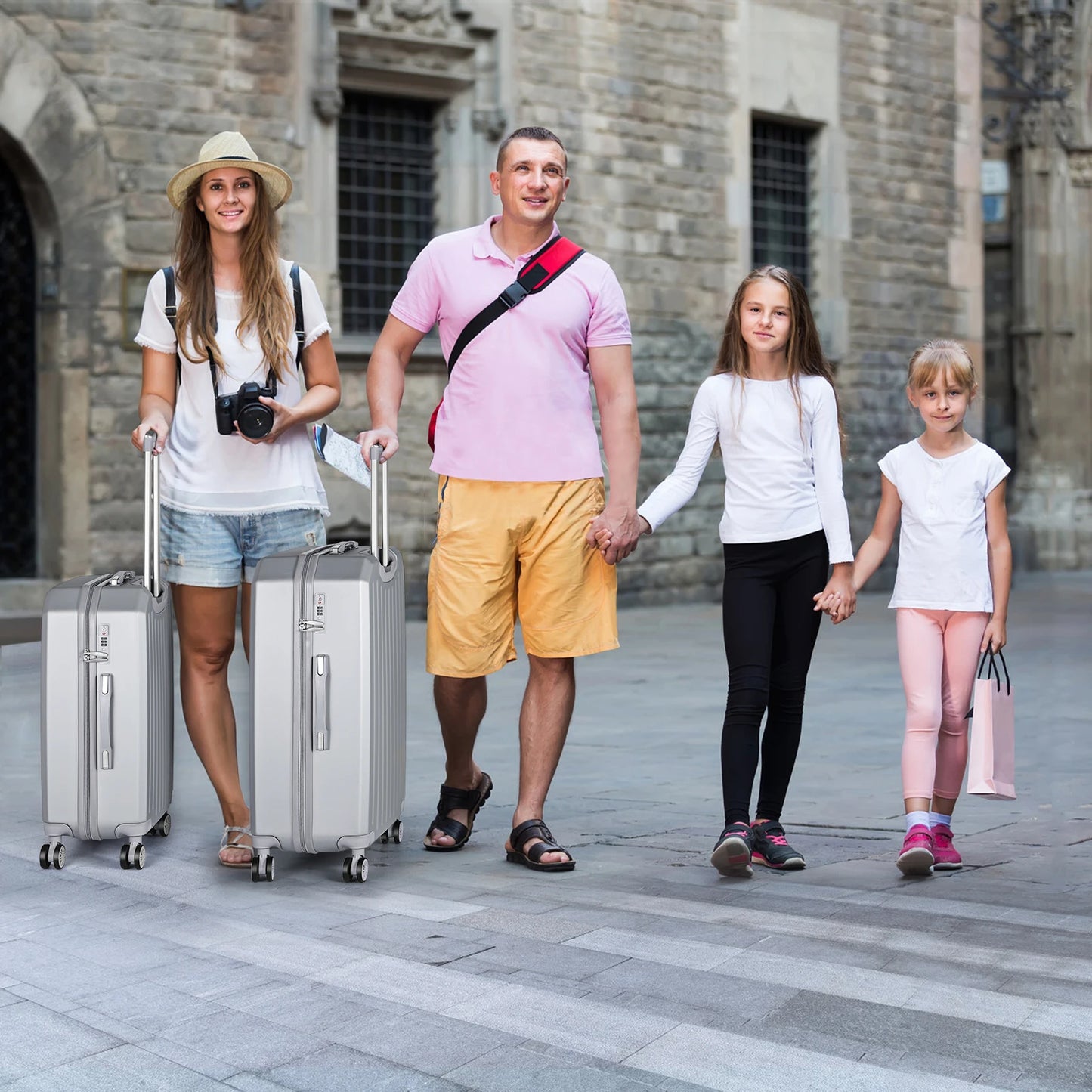 ABS 3-Piece Travel Luggage Set